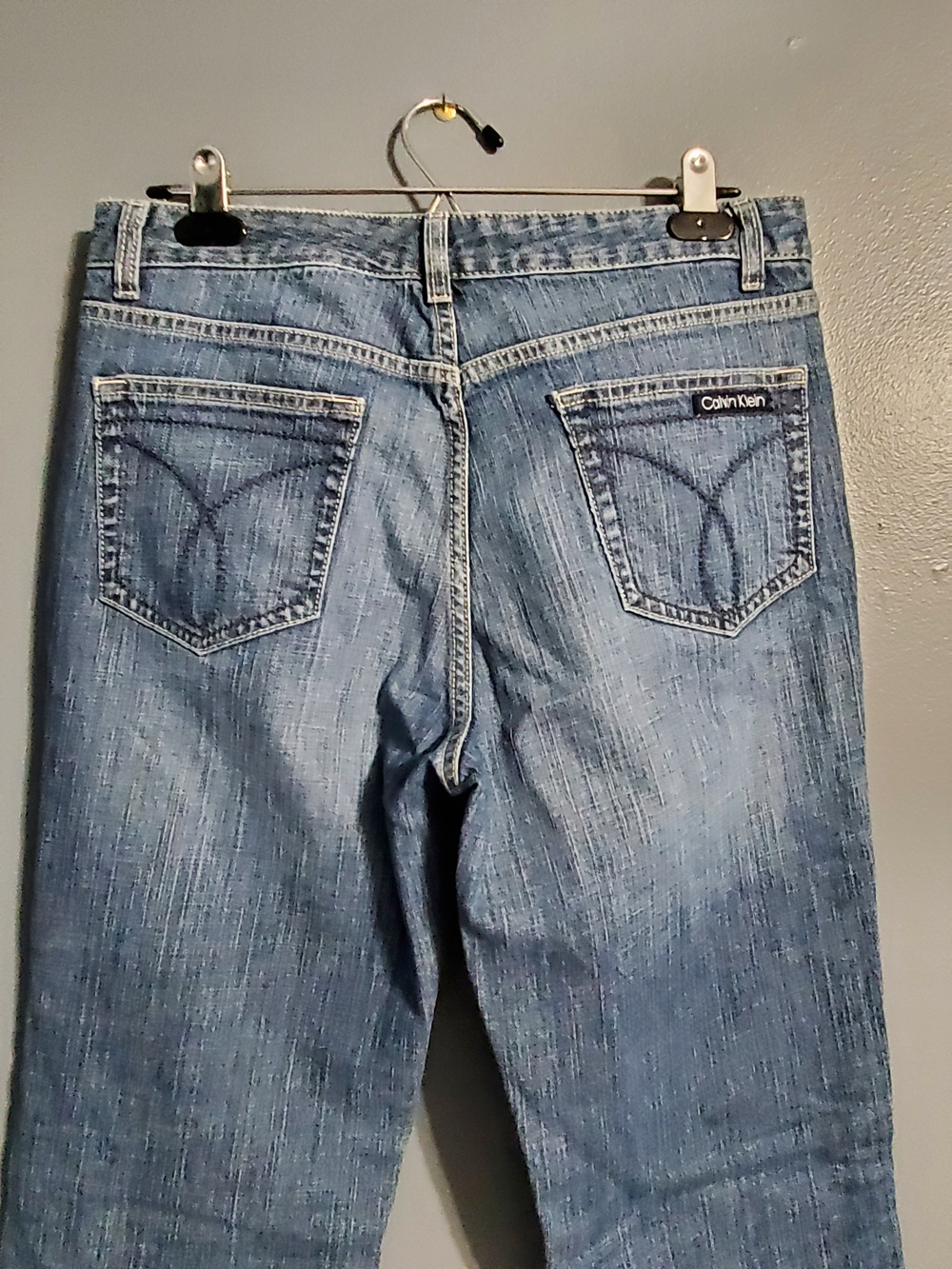 NWT Vintage Calvin Klein Jeans Women's Blue Relaxed Boot Cut Jeans Size 10 - Picture 6 of 7